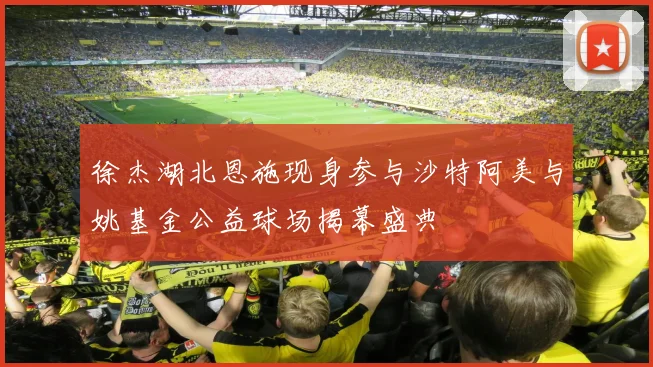 徐杰湖北恩施现身参与沙特阿美与姚基金公益球场揭幕盛典
